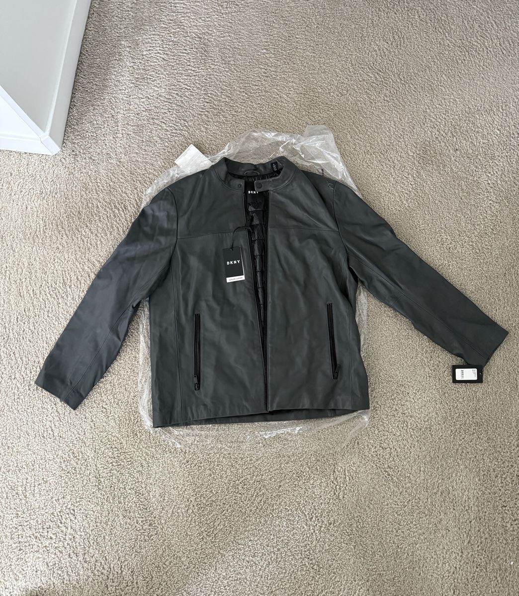 DKNY Men's Lamb Leather Jacket (Size XL)