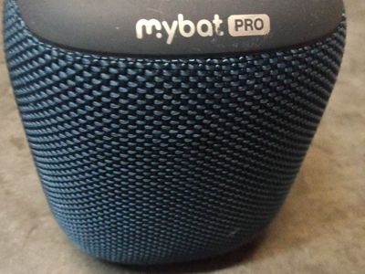 Mybot Pro Portable Bluetooth Speaker - Blue/Black with Yellow Accents