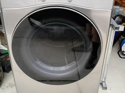 LG WM3600HVA Front Load Washer & DLE3600V Electric Dryer Set - Stainless Steel