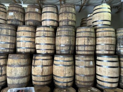 53 Gallon Oak Bourbon Whiskey Barrels - $80