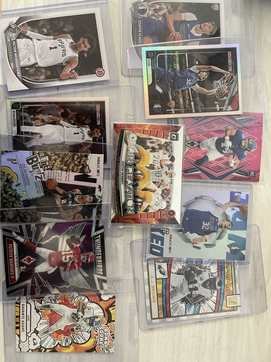 Large Sports Card Collection - Basketball, Football, Baseball - Rookie Cards, Inserts, & More!