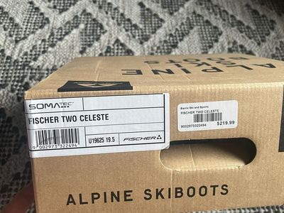 Fisher Two Kids Ski Boots - 19.5 Celeste - New in box