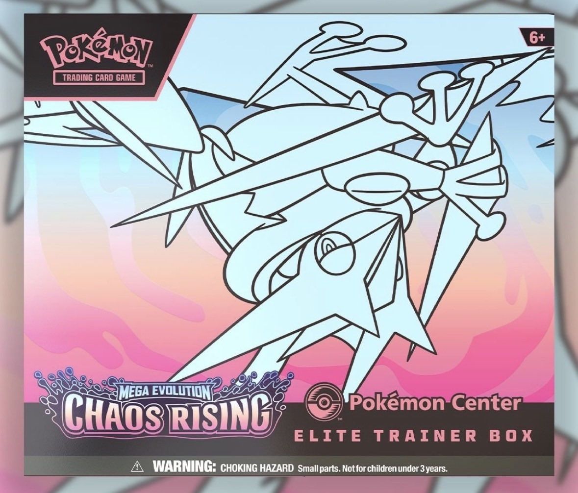 Pokemon TCG Mega Evolution Chaos Rising Elite Trainer Box - Pokemon Center Exclusive