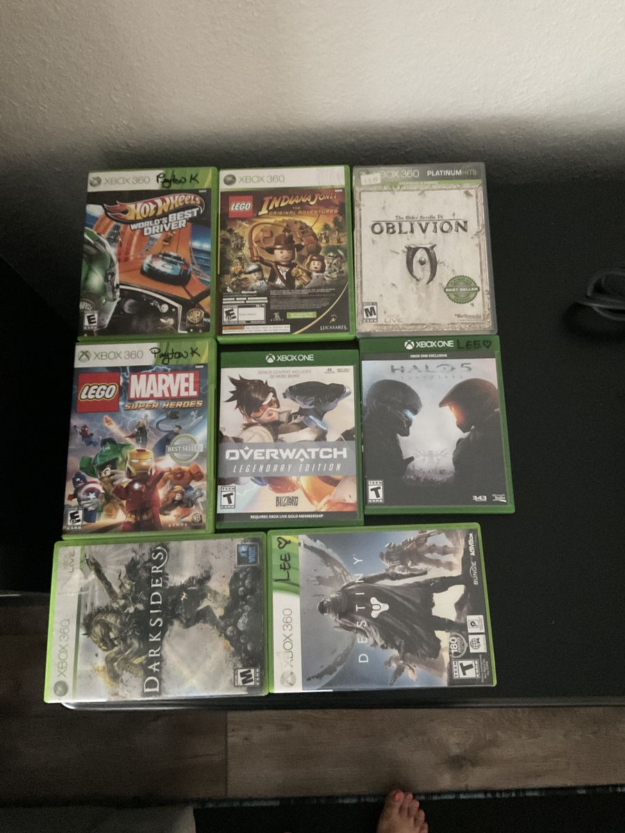 Xbox 360 & Xbox One Game Bundle: Hot Wheels, Lego, Oblivion, Overwatch, Halo 5, Darksiders, Destiny