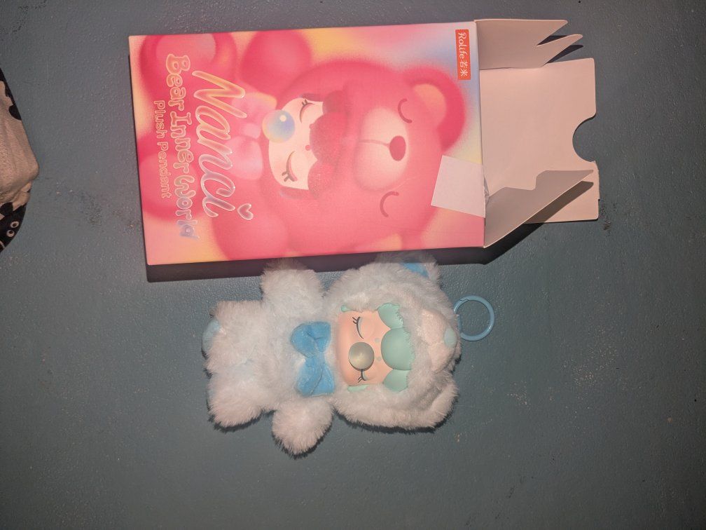 nancy blue bear keychain