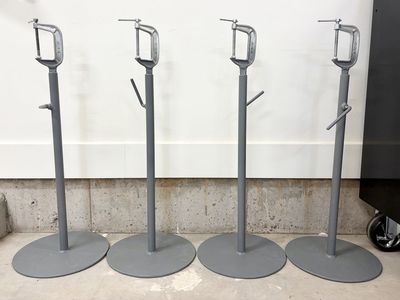 Adjustable Metal Quilting Frame Stands - 12" Base, 26-43" Height, Set of 4