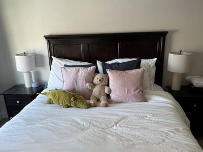 Espresso Wood Queen Size Bed Frame with Headboard and Footboard