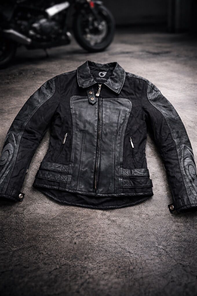 Womens Hein Gericke Motorcycle Jacket Size 8