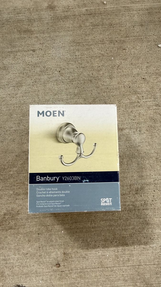 Robe Hook Brushed Nickel Moen