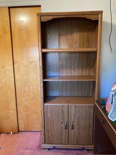 Wooden Bookshelf/Cupboard