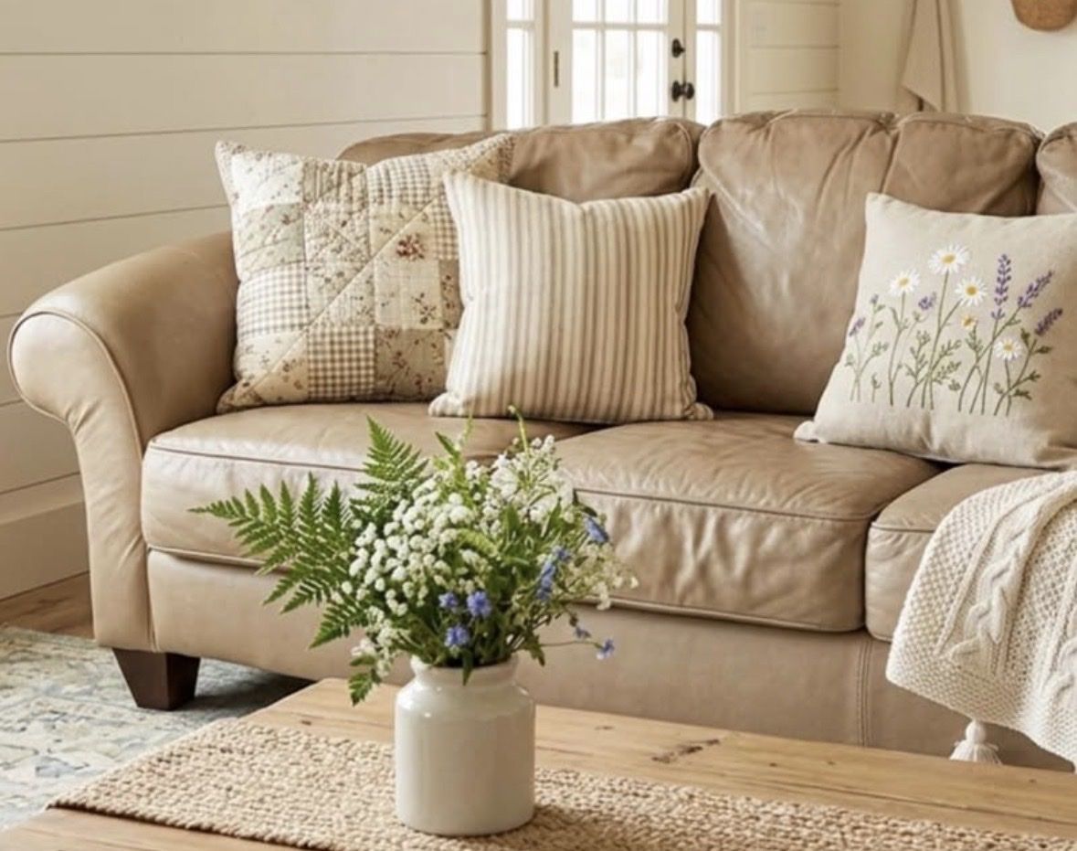 Leather couch