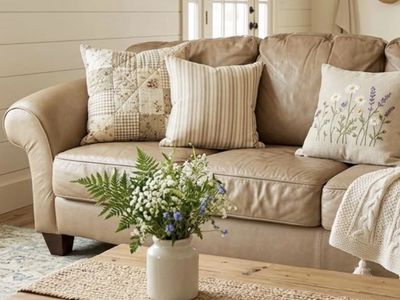 Leather couch