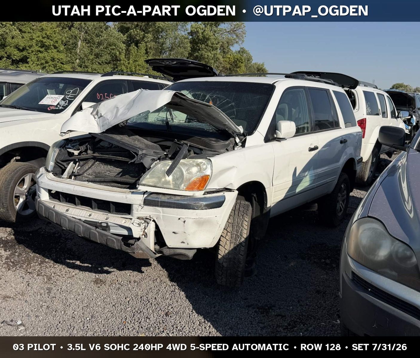 Just In! 2003 Honda Pilot Parts - UTPAP Ogden