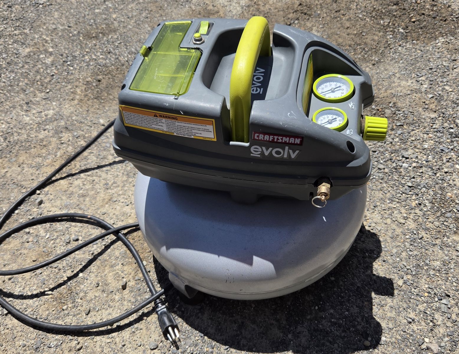 Craftsman evolv pancake air compressor
