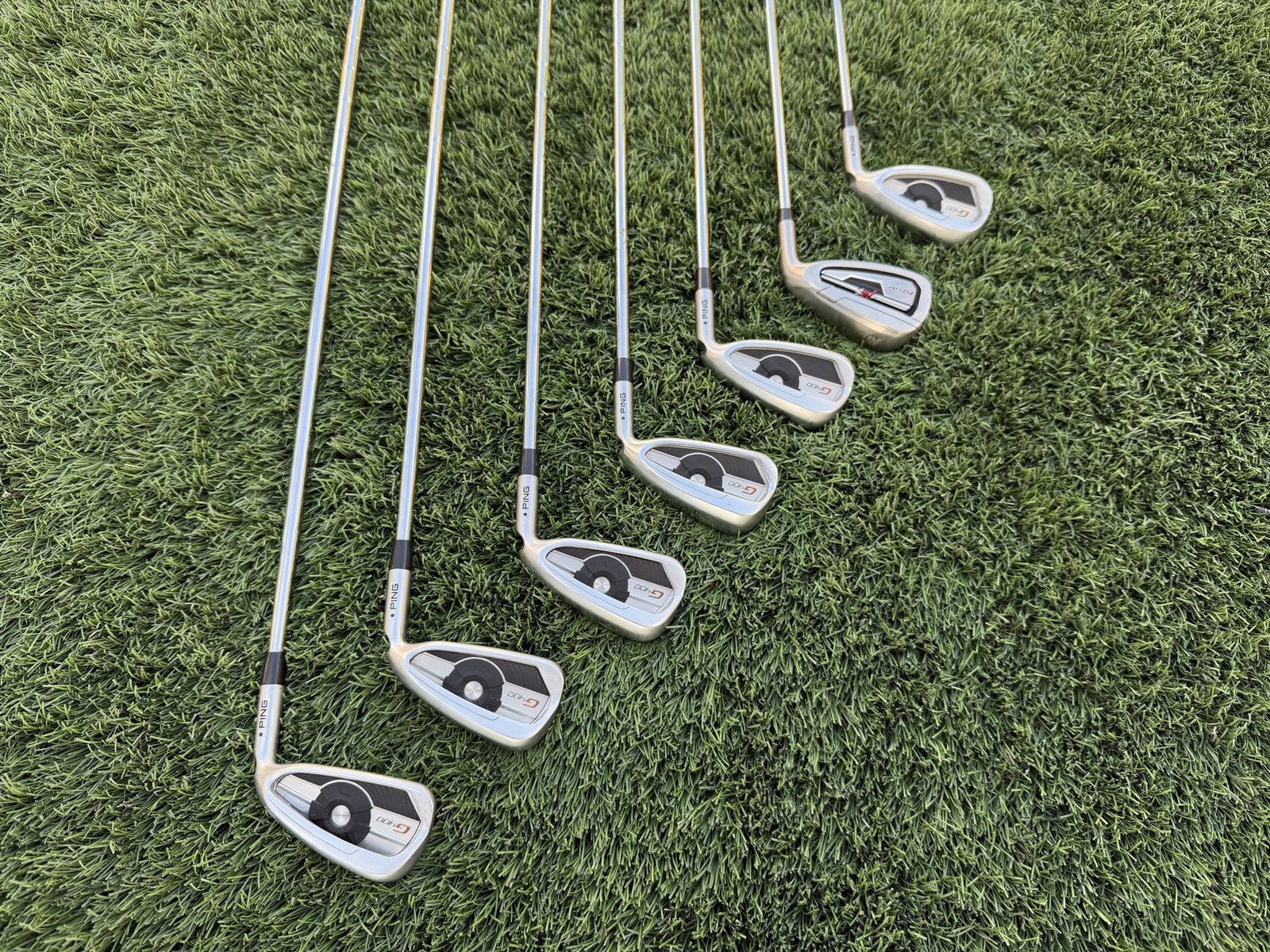 Ping G400 Iron Set 4-W Right Handed Steel AWT 2.0 Regular Flex