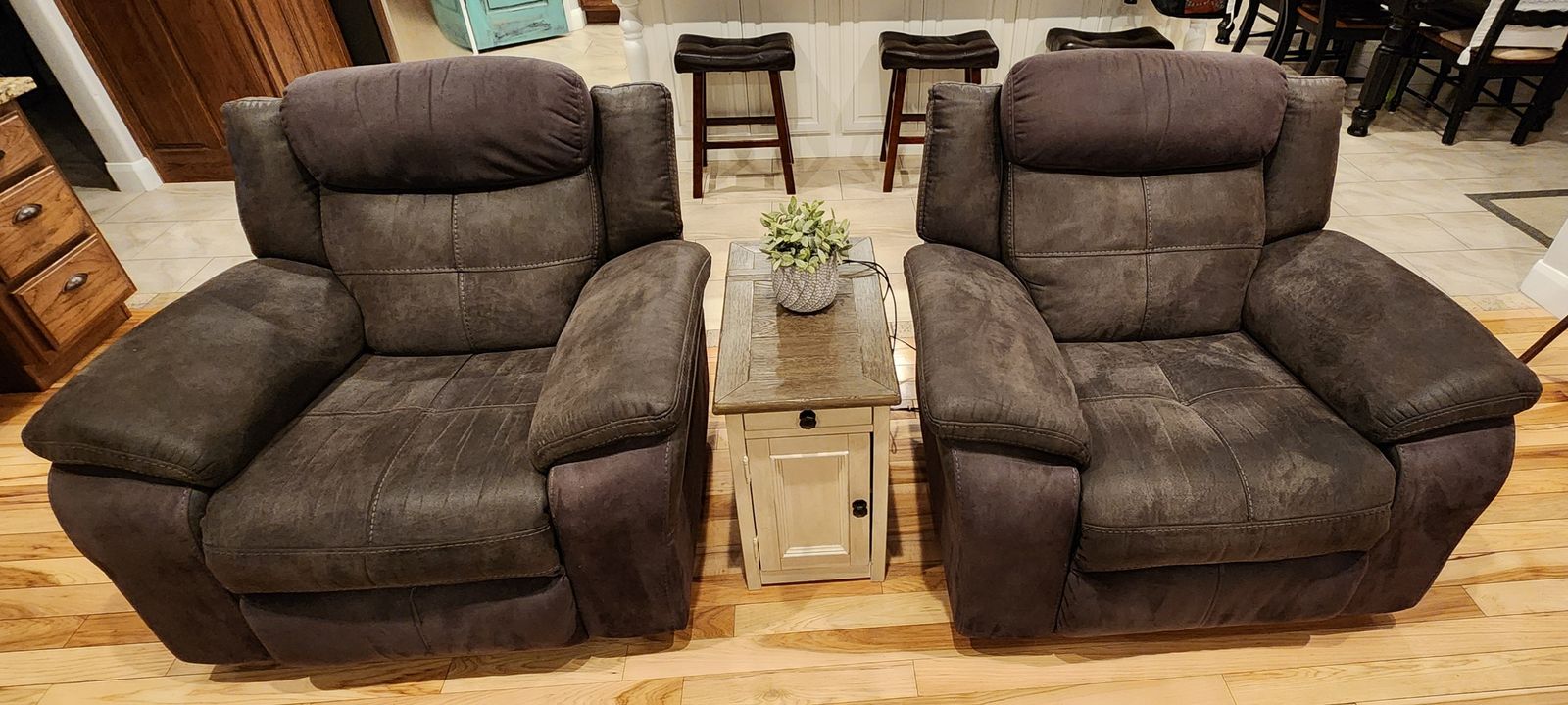 Microfiber Glider Recliners