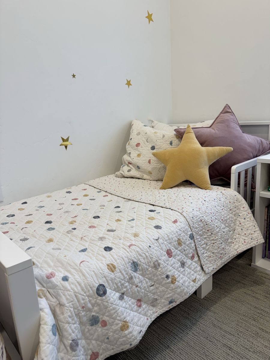 Really Cute Quilted Star/planet Toddler Bedding