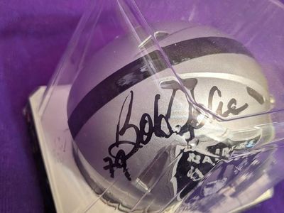 Signed Bob Golic mini helmet
