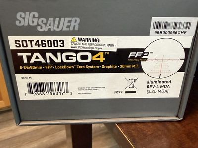 Sig Sauer Tango 4 illuminated DEV-L MOA