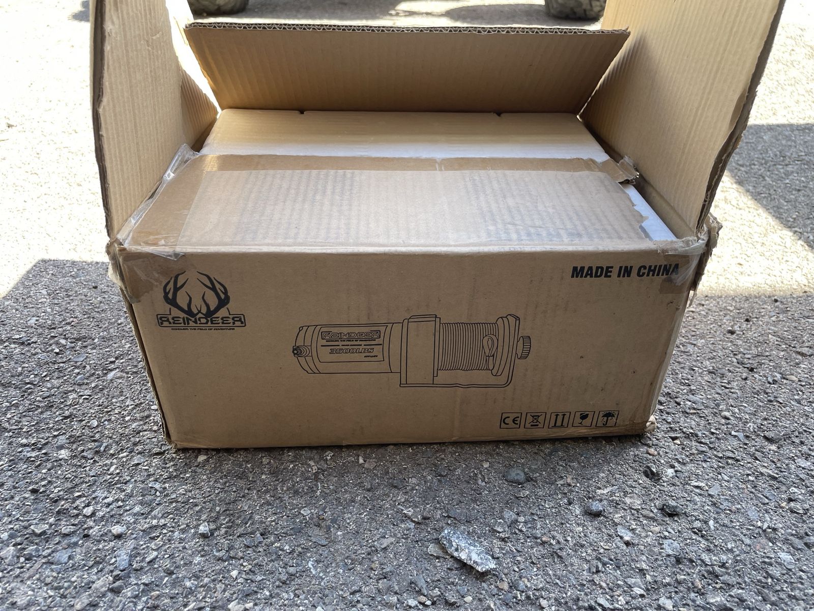 REINDEER 3500 LB Capacity ATV/UTV Winch - New in Box with Manual