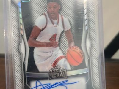2025 Leaf Metal Ace Bailey Auto #MA-AB1 Serial Numbered 59/75 Basketball Trading Card