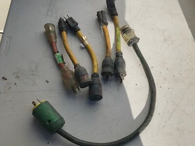 Construction extension power cords twist lock to spade for Power tools