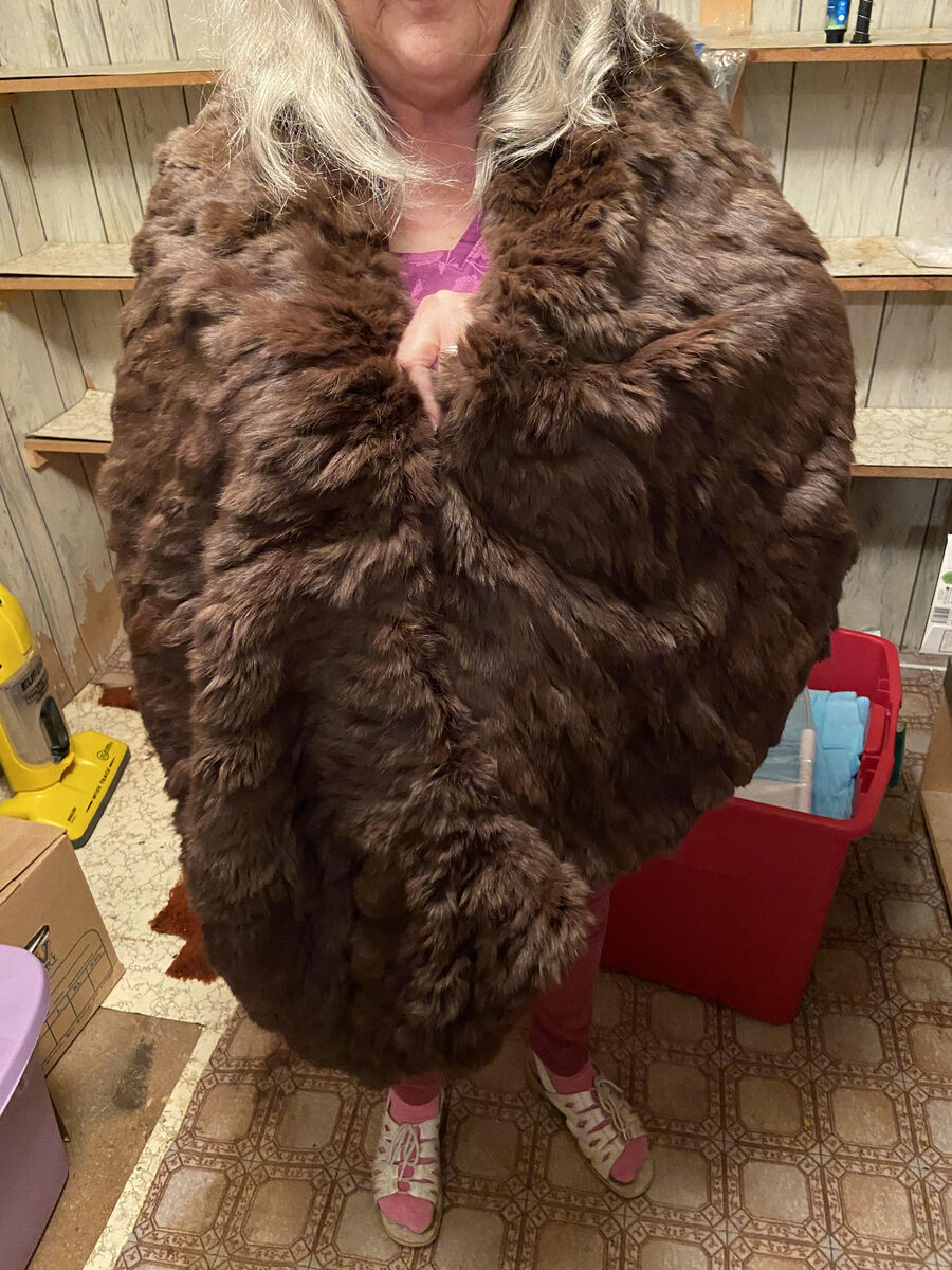 Brown Rabbit Stoll/Shawl 1960's-REDUCED Or Best Offer