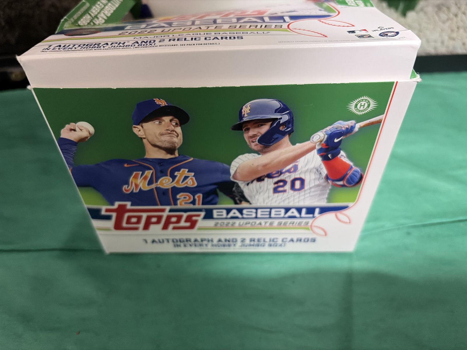 Topps 2022 MLB Baseball Update Series Hobby Jumbo Box - 1 Auto, 2 Relics Per Box