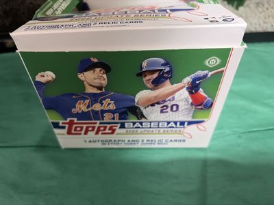Topps 2022 MLB Baseball Update Series Hobby Jumbo Box - 1 Auto, 2 Relics Per Box