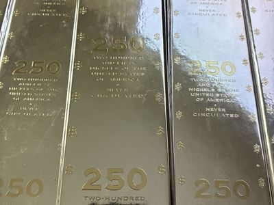 15 brand new uncirculated nickels