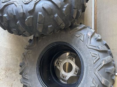 Maxxis Bighorn Radial ATV/UTV Tires full set tires only fronts 26x9x12 rears 26x12x12 excellent tread left no plugs or gashes