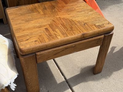 Used Wood End Table - Square, Classic Style