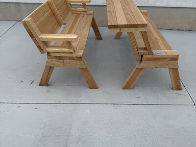 Folding picnic table