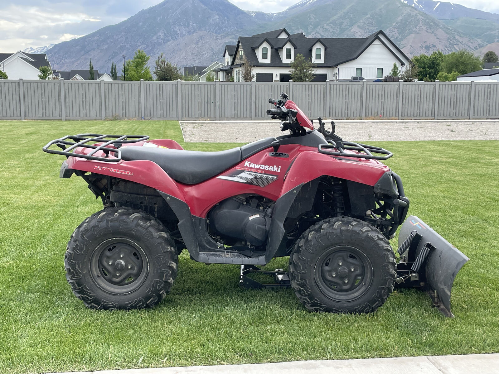 Kawasaki Brute Force 4x4 ATV w/ Plow & Winch – $3,900