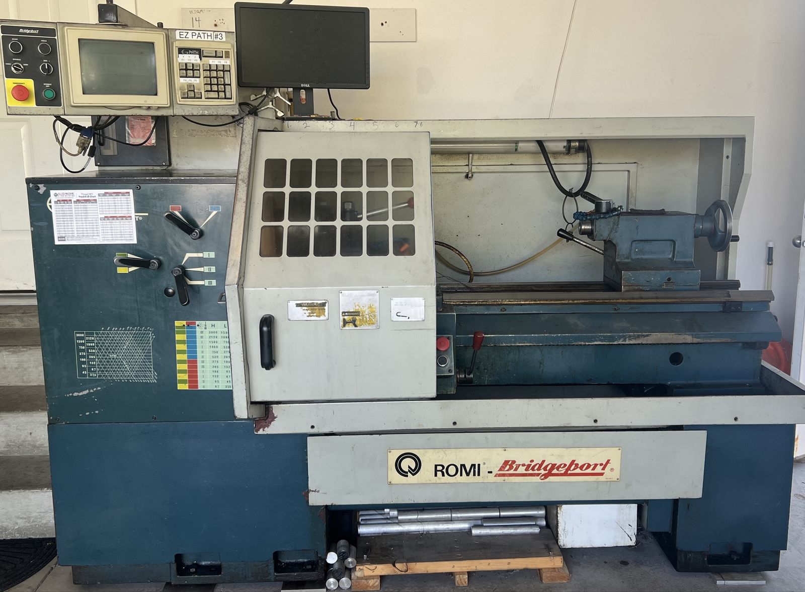 Romi-Bridgeport CNC Lathe with EZ Path Control