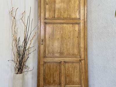 Primitive European Pine Corner Cabinet / Cupboard