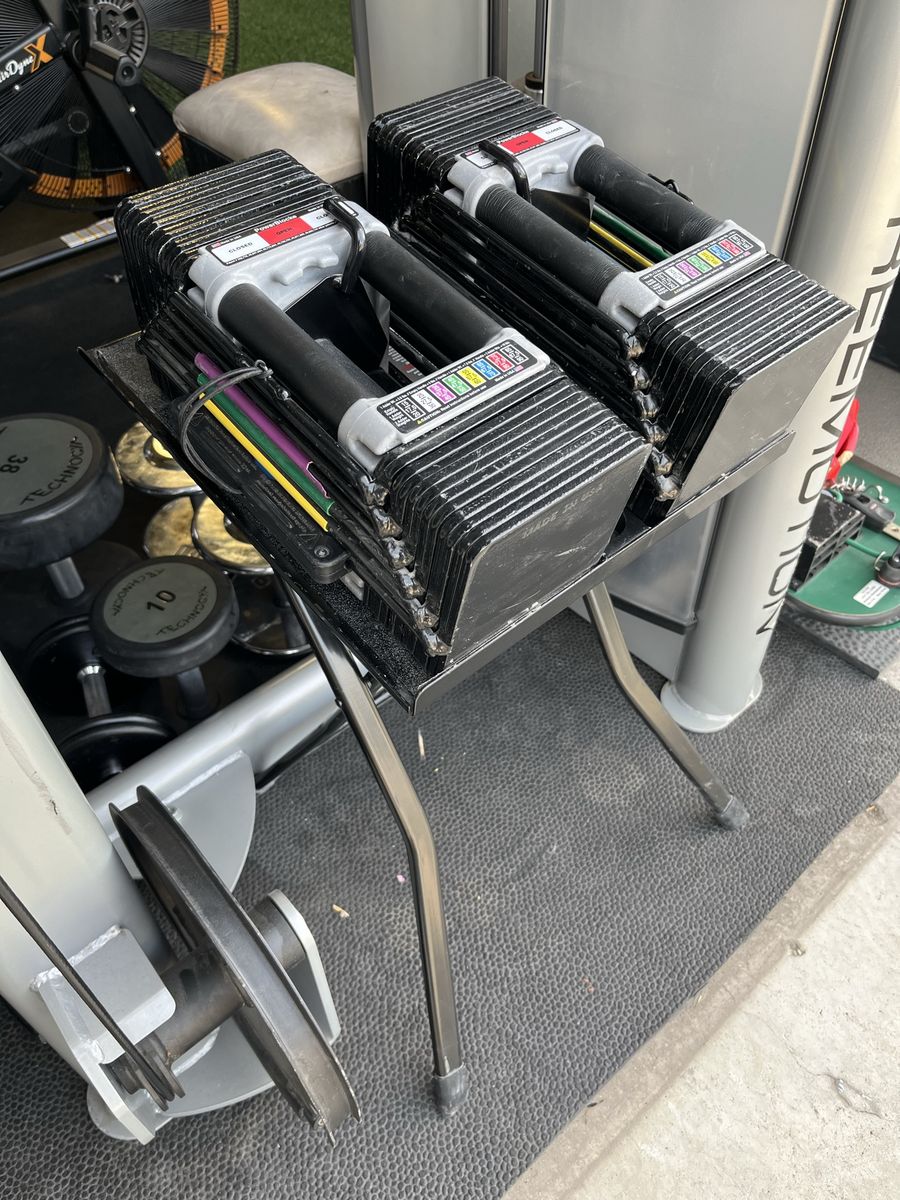 $700 POWERBLOCK 70LB Adjustable Dumbbells & Stand