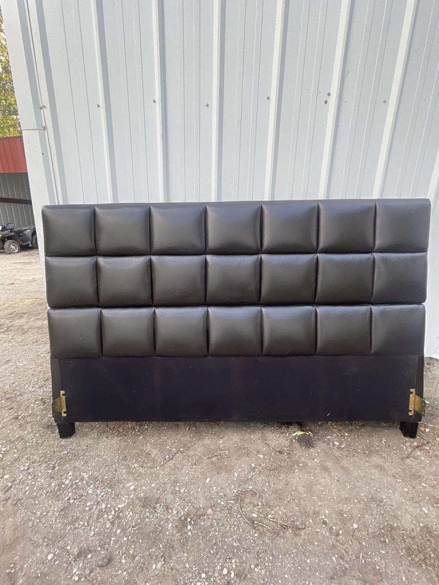 Black Tufted Upholstered Headboard - king Size, Modern Design