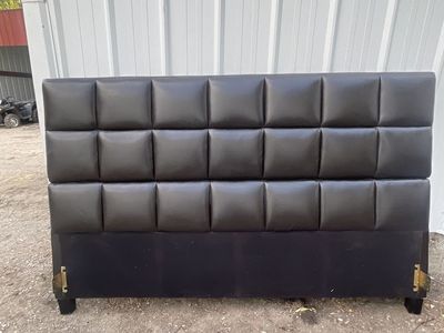 Black Tufted Upholstered Headboard - king Size, Modern Design