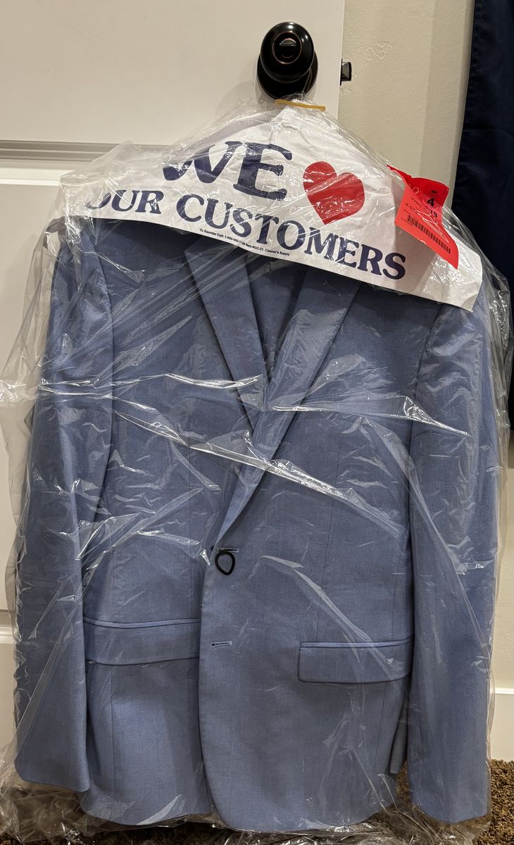 Young Men's Light Blue Suit – Jacket & Pants Set