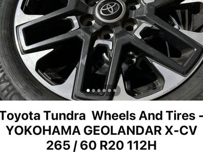Toyota Tundra 20" Factory Wheels & Yokohama Geolandar Tires 265/60R20
