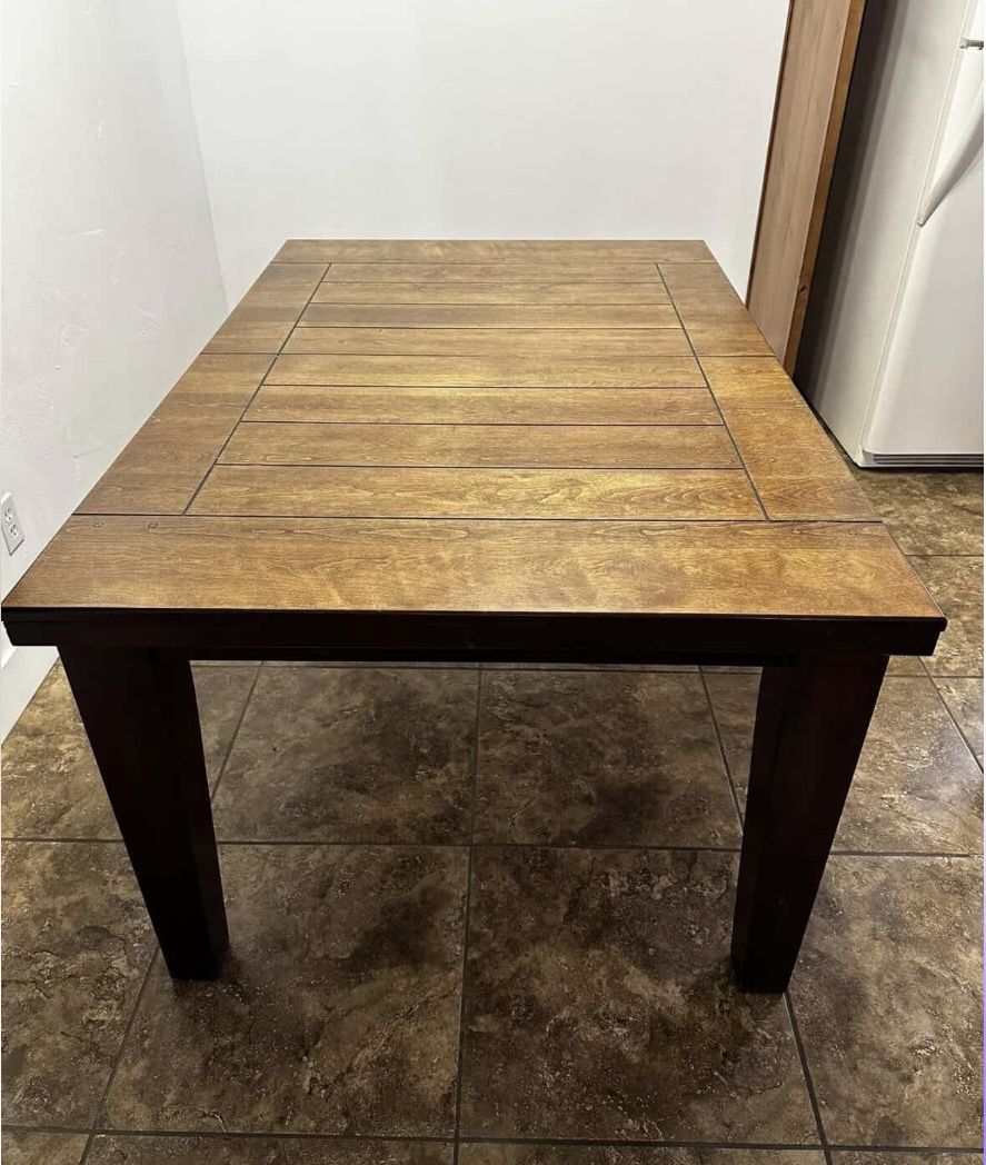 Heavy duty wood table