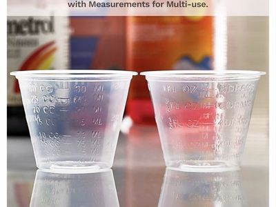 Clear Medicine Cups (1oz) - Pack of 5000 - Plastic Disposable Graduated Medicine cups