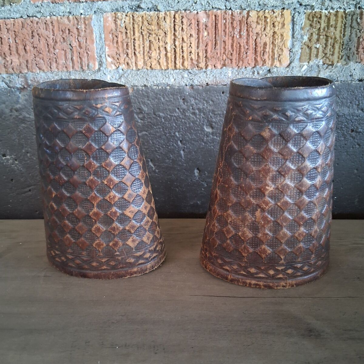 antique roping cuffs