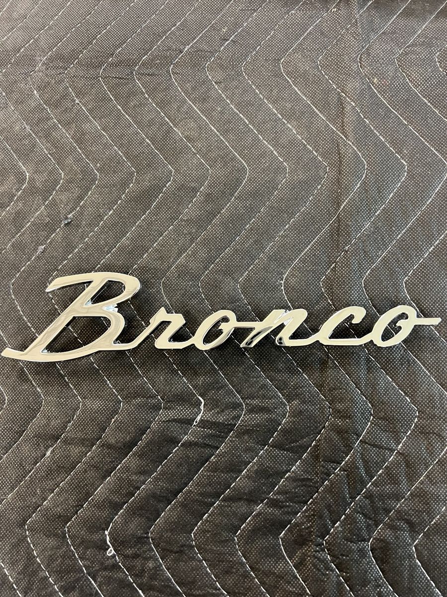 Fender Emblem - Chrome Plated - "Bronco"