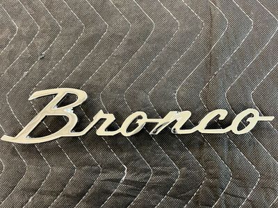 Fender Emblem - Chrome Plated - "Bronco"