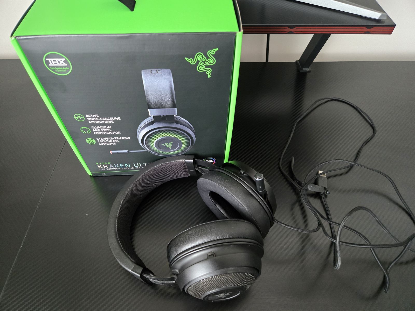 Razer Kraken Ultimate Wired THX Spatial Audio Gaming Headset with Chroma RGB Lighting