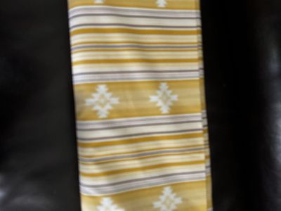 RILEY BLAKE BOLT YELLOW WHITE BLACK FABRIC 8-10yds