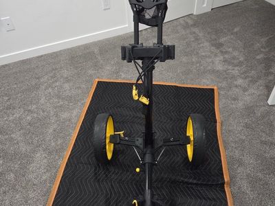 Callaway 4-Wheel Push Golf Cart - Black & Yellow, Foldable Design