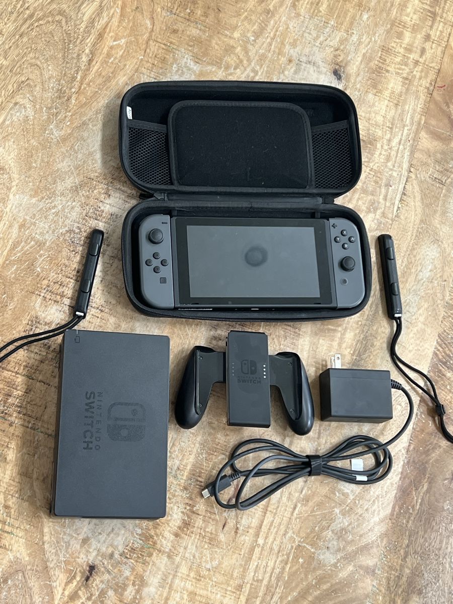 Nintendo Switch Console with Dock, Joy-Cons, Charger, and Case